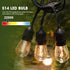 15 Pack Dimmable LED S14 Replacement Light Bulbs, Waterproof 1W Vintage Edison Bulbs for Outdoor Patio Garden String Lights, E26 Regular Medium Screw Base, 2200K Warm White by GvvooHome