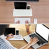 Small Glass Desktop Whiteboard Dry Erase Board, Desk Board Buddy with 2 Markers, 1 Eraser for Office, Home, School