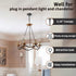 5-1/8 Inch 6 Upgraded Version Light Canopy Kit, Iron Ceiling Canopy Kit for Pendant Light, Ceiling Plate for Chandelier