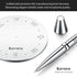 Kavura 316L Spin Decision Pen CNC-Machined Stainless Steel Fidget Pen with Magnetic Stand | Smooth Writing Gel Ink |