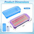 Caeuiciw 10 Packs Plastic Pencil Box Stackable Pencil Case Bulk Crayon Box with Snap Tight Lid Plastic Brush Painting
