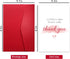 Bewoow Simple Thank You Card for Him Her, Thank You Gifts Card for Mentor Boss, Lovely Thank You Card for Mom Dad, A
