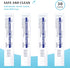 30 Pack 1ml Plastic Syringe with Cap, Sterile, Individually Sealed for Scientific Labs, Watering, Feeding Pets