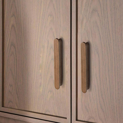 5 2 in Walnut Wood Kitchen pulls cabinets Handles Furniture Dresser Wardrobe Cupboard Drawer Handles pcs