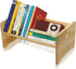 Generic Desktop Bookshelf Organizer, Wood Office Tabletop Book Storage Rack, Tilting Bookcase for Books/Magazine