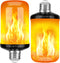 Y-STOP Upgraded LED Flame Light Bulbs, 4 Modes Flickering Light Bulb, E26 Base for Halloween, Christmas, 2 Pack