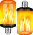 Y-STOP Upgraded LED Flame Light Bulbs, 4 Modes Flickering Light Bulb, E26 Base for Halloween, Christmas, 2 Pack