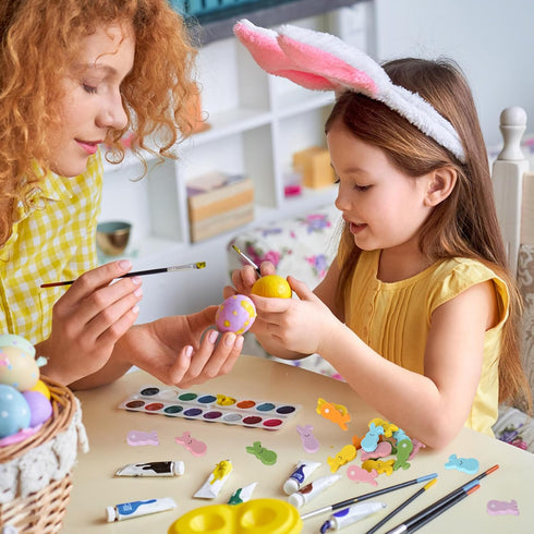 Whaline 120Pcs Double-Sided Colorful Bunny Mini Erasers, Rabbit Shaped Pencil Erasers for Easter Spring Party Favors