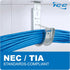 ICC Ceiling Mount J-Hook Without Retainer Clip for Structured Cabling, Galvanized Steel, 25-Pack