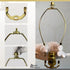 HA-1001-8PB-1 8 inch, Royal Designs, Inc. Heavy Duty Harp for Lamp Shade Holder, Polished Brass Base
