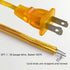 Clear Gold Lamp Cord, 8 Feet Transparent Replacement Lamp Cords for Lamp Repair, DIY Electrical Light Cable