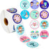 Juvale Bible Verse Sticker Roll, 1.5 in Multicolor Round Christian Stickers for Kids, 1000 Scripture Decals