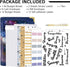 HOGGU Budget Binder with A6 Cash Zipper Envelopes for Budgeting, Cash Organizer, Savings Binder with Budget Sheets