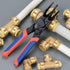 iCrimp Push-to-Connect Clamp Tool, Push-fit Disconnect Tool for Brass-Push Fittings, Multi-size Combination