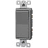 ENERLITES 20 Amp Light Switch, Single Pole Decorator Style, Commercial Grade, 20A 120V-277V, Grounding Screw, Back Insert and Side Terminals, 91200-GY, Gray