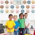BOHO Affirmation Station Bulletin Board Set with Rainbow Positive Cutouts for Classroom, Inspirational Growth Mindset