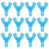 JMU Dental Impression Tray, 12 Pcs Perforated Disposable Impression Trays, 4 Medium Lower