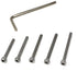 iexcell 25 Pcs M5 Stainless Steel Hex Socket Head Cap Screws Bolts Assortment Kit (40/45/50/55/60mm)