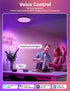 Dimmable 12 Inch Smart LED Ceiling Light Fixture, Modern Flush Mount Ceiling Light, Compatible with Alexa & Google