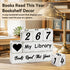 Pawnoc Counter, 4-Digit Books Read This Year Wooden Reading Tracker for Bookshelf Decor, Gift for Book Lovers, Readers