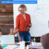 Dry Erase White Board Sheet, 16" x 34", Self-Adhesive for Wall, Fridge, Glass, Magnetic, Includes Markers, Eraser,