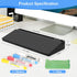 Desktop Glass Whiteboard with Storage, Desk Board with Computer Keyboard Stand, White Dry Erase Board with Drawers