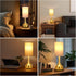 3-Way Dimmable, (Bulb Touch Gold Table Lamp for Nightstand, Space Saving & No Assembly Required, Upgraded Small Bedside