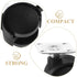 4pcs 1-inch Swivel Caster Wheels with Brake Plastic Replacement Wheels for Office Chair Furniture Cart Rolling