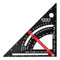 7 inch Carpenter Square, Aluminum Multifunction Rafter square Woodworking Tools with 2 Pencils, Adjustable Angle Triangle Ruler Combination Square