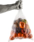 10x15 500 EcoQuality Plastic Produce Bags on Roll - Bags/Roll, Clear Plastic Bags for Vegetables, Fruits, Bread, Pet