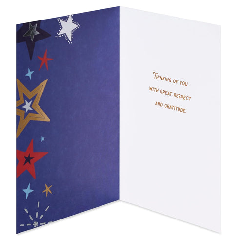 American Greetings Military Thank You Card - Respect & Gratitude
