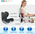 Orthopedic Memory Foam Seat Cushion with Adjustable Strap, Coccyx & Sciatica Pain Relief, Washable Non-Slip for Long