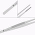 2 PCS 5 Inch Stainless Steel Tweezers with Straight Round Blunt Serrated Tip, Multipurpose Daily Garden Home Lab Craft