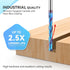 1/4 Inch HQMaster Extra Long Spiral Router Bit Upcut Shank Solid Carbide CNC Router Bit with Nano Blue Coating CNC Bits