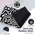 Large Gaming Mouse Pad Set: 4 in 1 Extended Desk Mat with Wrist Rest Pad, Non-Slip Protector for Home Office-Topographic