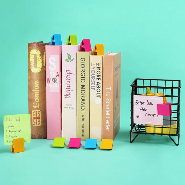 VNDUEEY 24 Pcs Strong Magnetic Clips, Fridge Magnets, Whiteboard Magnets, Assorted Colors for Photo Display, Home,