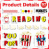 Popcorn Cutouts Popcorn Theme Classroom Bulletin Board Decorations Reading Makes You Pop Themed Birthday Party Supplies for Toddler Kids Students Classroom by Wiooffen