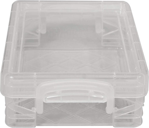 Super Stacker Plastic Crayon Box - Stackable Crayon Organizer, Small Storage Containers with Lids, Color May Vary