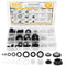 Rubber Washers, 155 PCS 20 Sizes Rubber & Silicone Gasket Kit for Sealing Repair of Shower Hose and Faucet