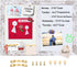 Bulletin Board Whiteboard White Felt Board Combo for Office School Kitchen Bedroom, White Wood Frame,10.2"*14.2",Whiteboard+WH-2636WH by Umtiti
