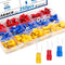 smseace 250Pcs #8(M4) Fork Spade Connectors, 22-16/16-14/12-10AWG Insulated Crimp Terminal Connectors