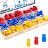 smseace 250Pcs #8(M4) Fork Spade Connectors, 22-16/16-14/12-10AWG Insulated Crimp Terminal Connectors