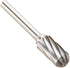 Drill America SC-5NF Carbide Burr/Rotary File Cylindrical Radius End None-Ferrous for Aluminum 1/2" Dia. x 1" Cut Length