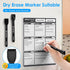 6 Count maxtek Magnetic Black Dry Erase Markers, Fine Tip Whiteboard Markers with Eraser, Thin Markers Low Odor