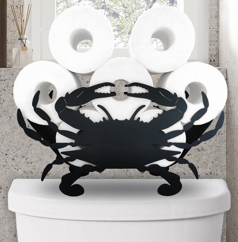 Metal Animals Black Crab Storage Stand for Indoor Bathrooms & Kitchens -
