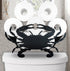 Metal Animals Black Crab Storage Stand for Indoor Bathrooms & Kitchens -