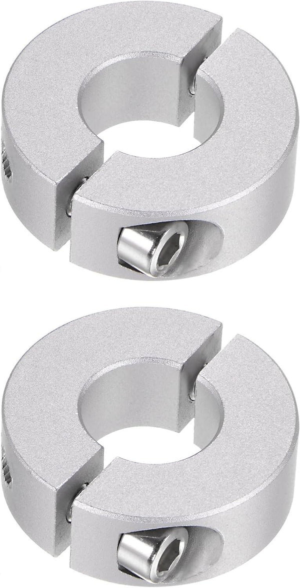2pcs Double Split Shaft Collar for 16mm Shaft, Set Screw Clamp-On Collars