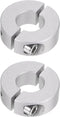 2pcs Double Split Shaft Collar for 16mm Shaft, Set Screw Clamp-On Collars