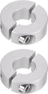 2pcs Double Split Shaft Collar for 16mm Shaft, Set Screw Clamp-On Collars