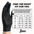 1st Choice Black Nitrile Gloves, Box of XL Disposable Latex Free Exam Grade Black Gloves, 3mil